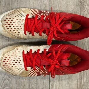 Under Armour Red and white cleats Athletic Shoes